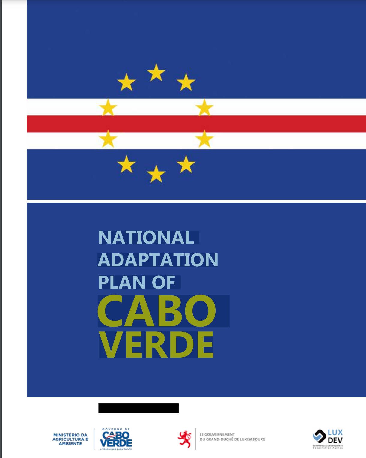 NATIONAL ADAPTATION PLAN OF CABO VERDE