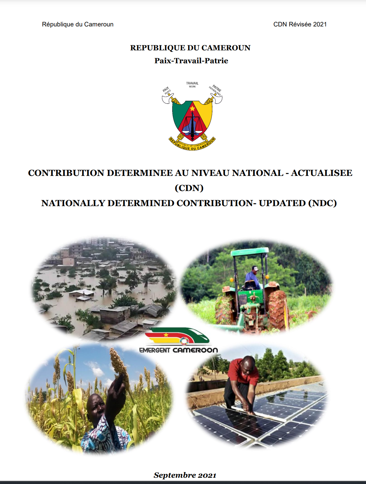 NATIONALLY DETERMINED CONTRIBUTION- UPDATED (NDC) - CAMEROON