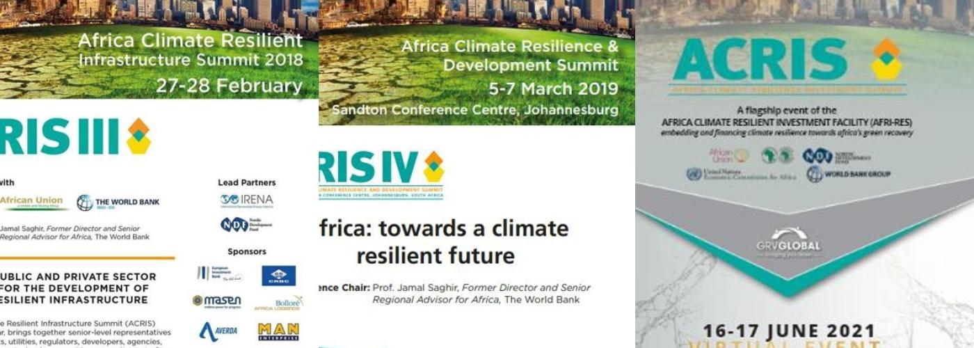 STRATEGIC ENGAGEMENT WITH PUBLIC & PRIVATE: African Climate Resilient Infrastructure Summit (ACRIS)