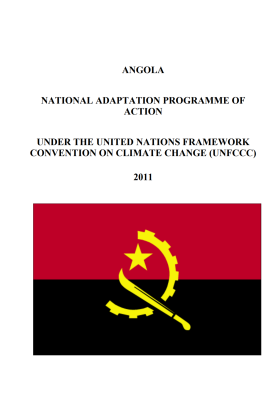 ANGOLA'S NATIONAL ADAPTATION PROGRAMME OF ACTION